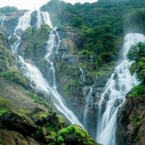 Dudhsagar waterfall in India