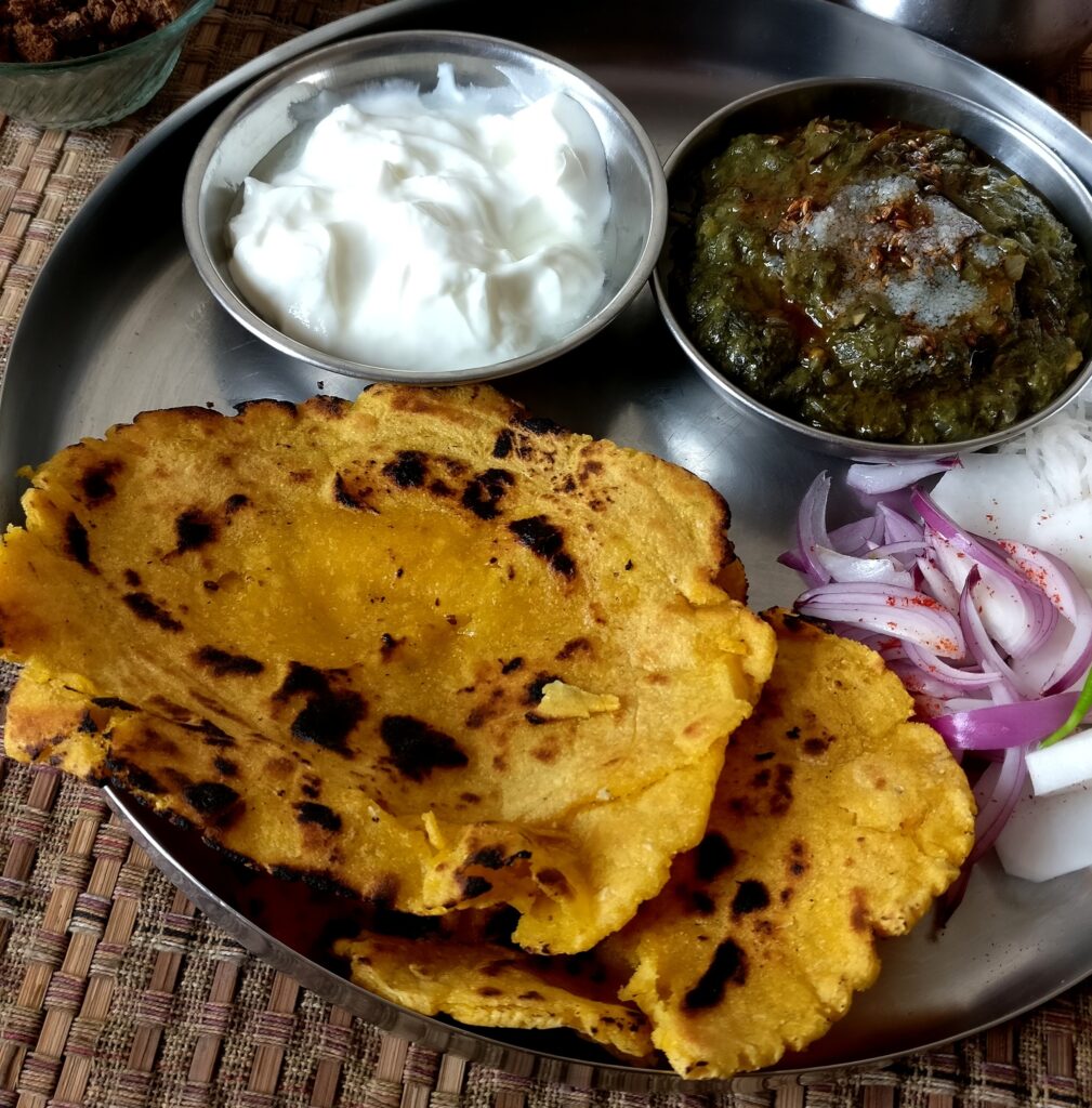 Sarson da saag and makki di Roti-Punjabi Food