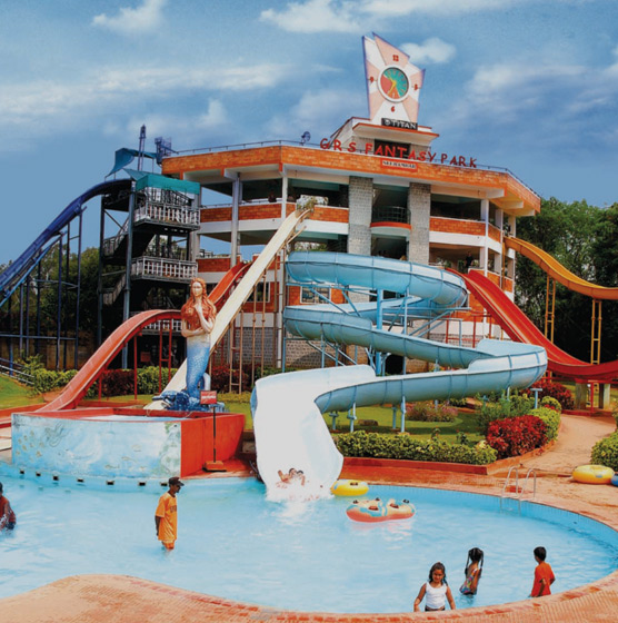 Visual of GRS water park in Mysore