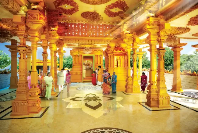 inner view in golden temple.