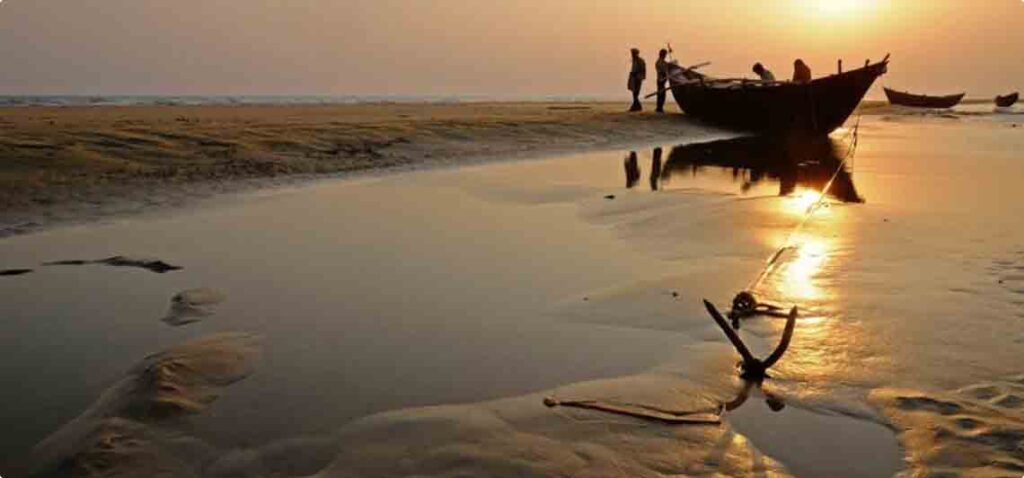 Chandipur -This picture is related to evening time of chandipur sea beach.