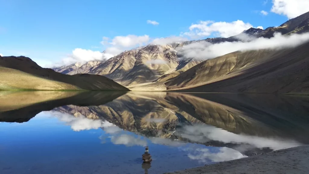 Beautiful lake in Hampta Pass