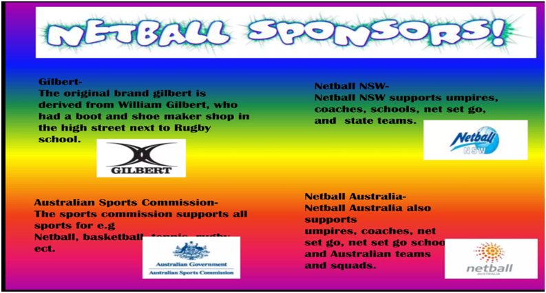 Netball sponsors 