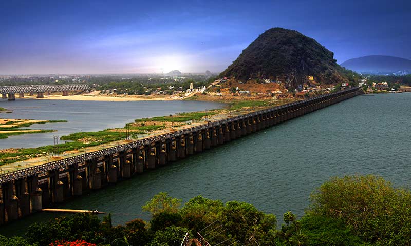 Prakasam Barrage one of the most Iconic structure in vijayawada 