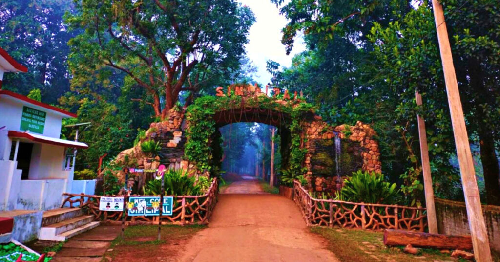 Similipal -national park .This is the entry gate of the park.