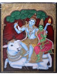 A photo of lord shiva and maa parvati