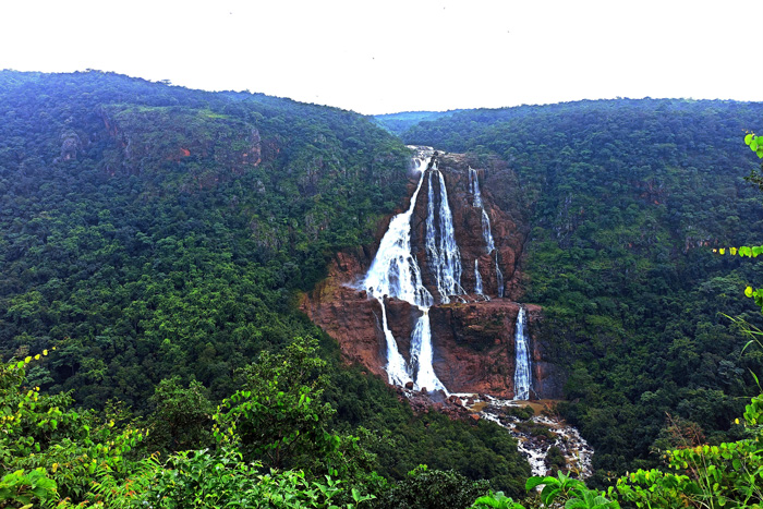 the waterfalls of simlipal national park.
