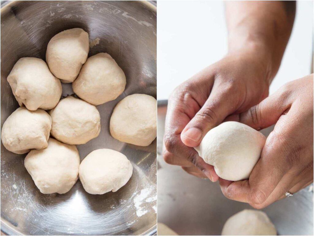 dough into small balls