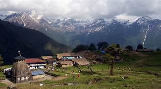 "Neelkanth Peak near The Last Village of India - Mana, Uttarakhand"