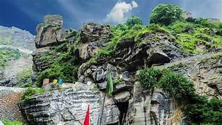 Bheem Pul bridge in Mana Village, known as the Last Indian Village"