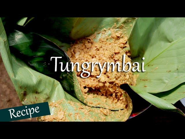 Tungrymbai cooking in Meghalaya – Stir-fried fermented soybeans with mustard oil, black sesame, pork, and spices, a Khasi culinary specialty.