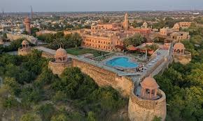  Historic Khimsar Fort showcasing traditional desert architecture