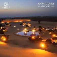  Sunset over sand dunes near Khimsar Rajasthan